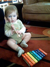 Baby making music