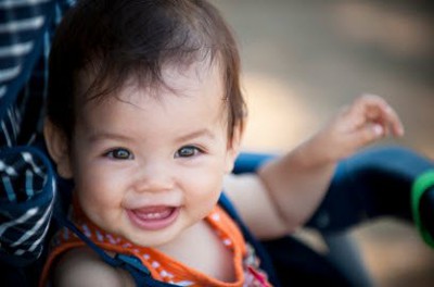Baby in the stroller