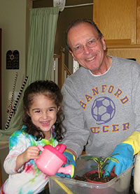 Bernie with granddaughter