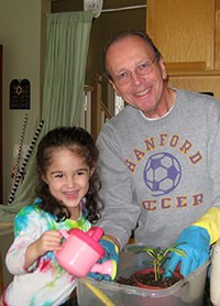 Bernie with granddaughter