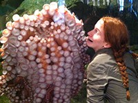  Granddaughter at the Seattle Aquarium 