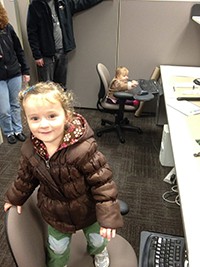 Beth’s girls at the office