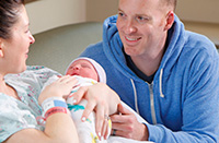 New  family with their newborn