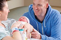 New  family with their newborn