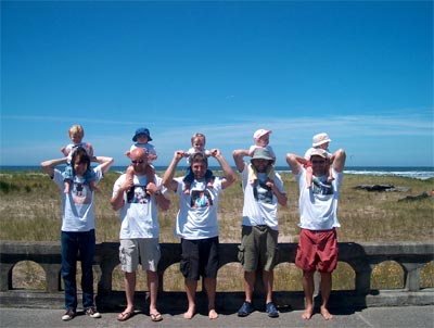 Babies on Dads Shoulders