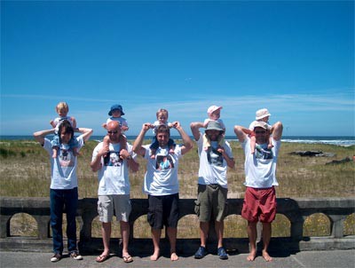 Babies on Dads Shoulders
