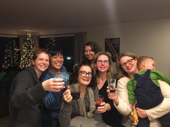 Stephanie and Annette with their PEPS friends